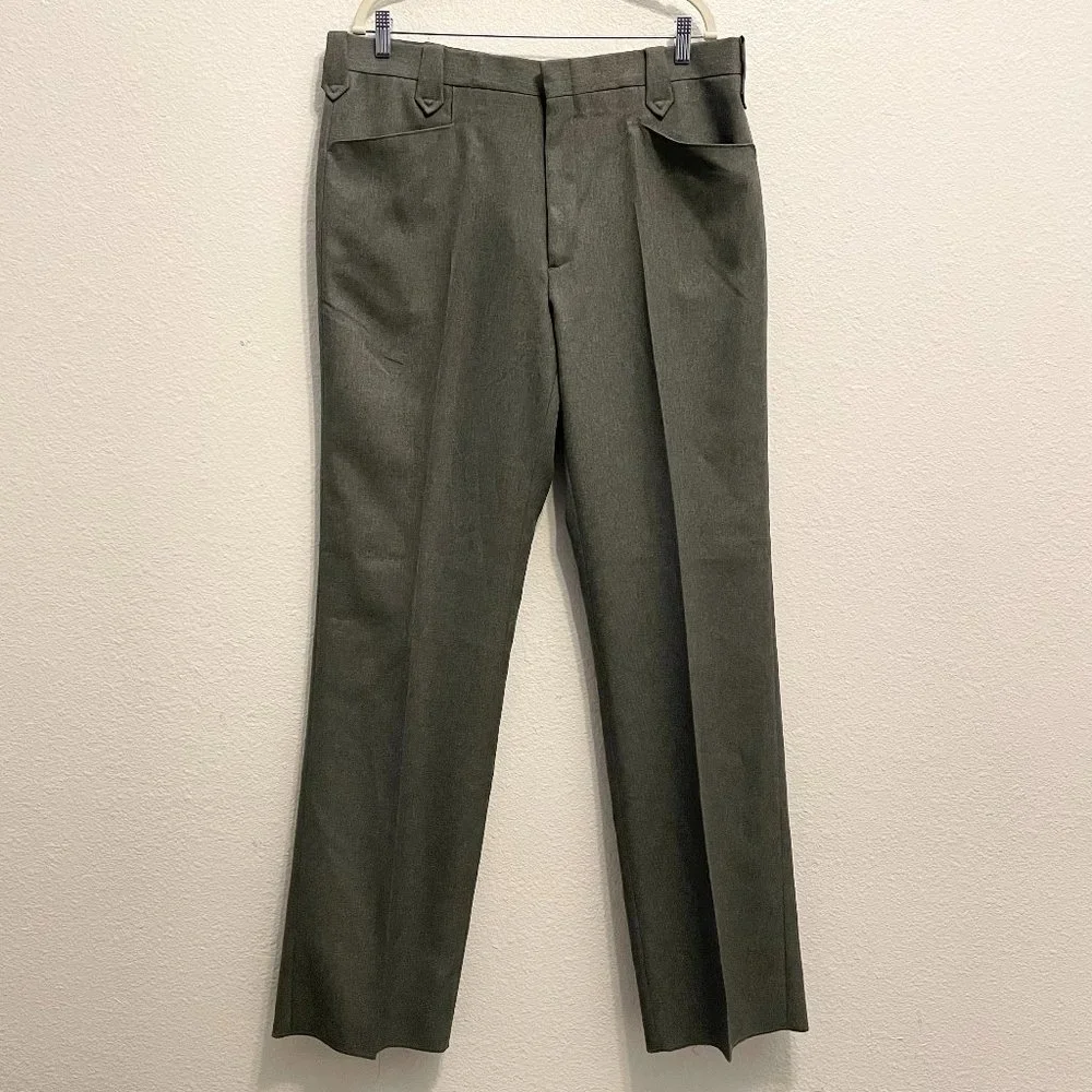 Circle S NWT Men's Vintage 80s Gray Pleated Western Dress Ranch Pants Size 40 - Picture 1 of 10
